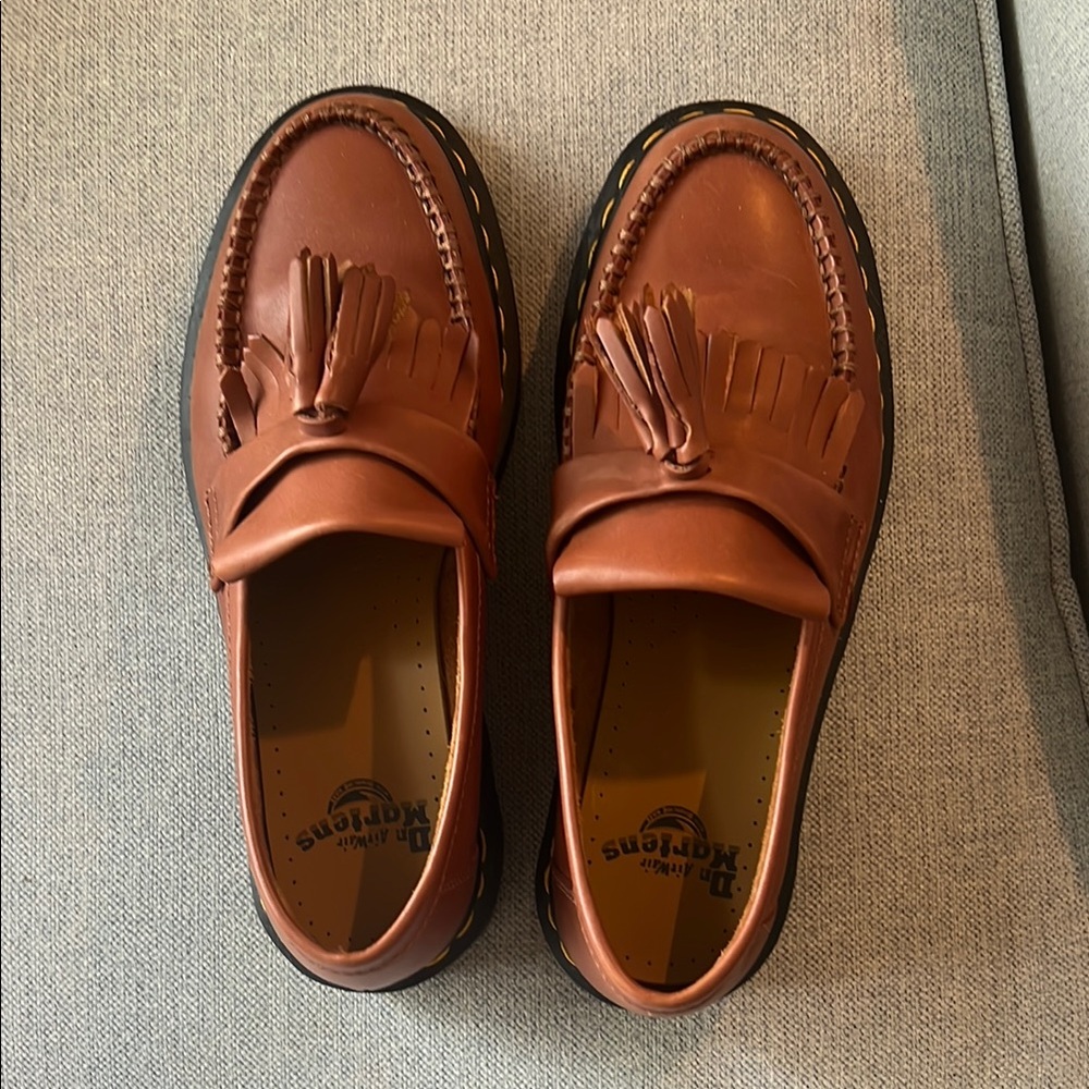 Dr. Martens Brown Leather Flats Timeless Design